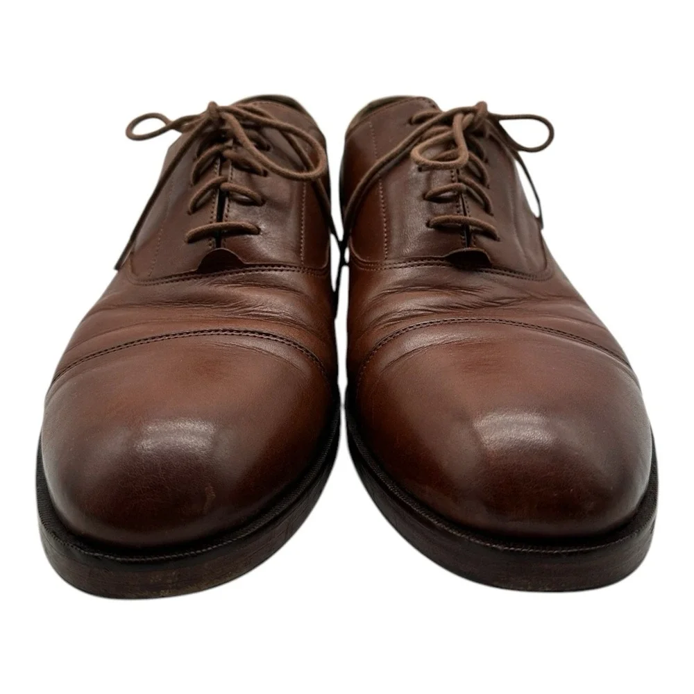 Cole Haan Grand OS Harrison Shoes Mens 9 M Brown‎ Leather Cap Toe Oxfords C24160